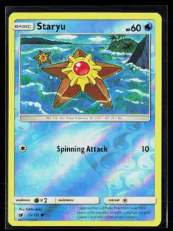 Staryu 15/111 Common Reverse Holo Crimson Invasion Pokemon NM - Image 1