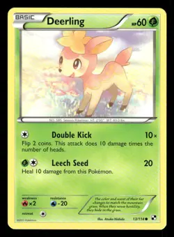 Deerling 13/114 C Black & White LP Pokemon - Image 1