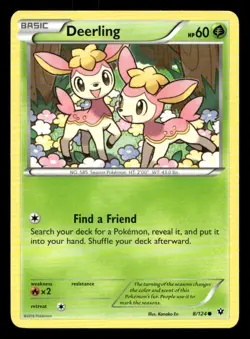 Deerling 8/124 Fates Collide NM/M Pokemon - Image 1