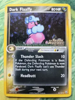 Dark Flaaffy EX7: Team Rocket Returns (33/109) Reverse Holo Uncommon Pokemon DMG - Image 1