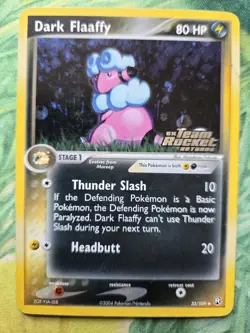 Dark Flaaffy EX7: Team Rocket Returns (33/109) Reverse Holo Uncommon Pokemon DMG - Image 2
