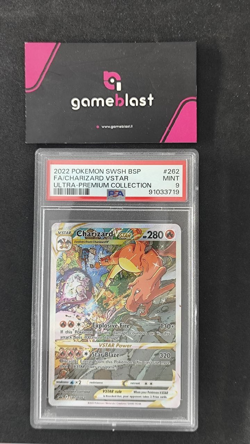 Pokemon TCG | Charizard VSTAR (SWSH 262) | SWSH Black Star Promos | PSA 9 - Image 1