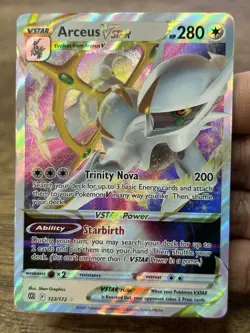 Pokemon TCG Arceus VSTAR 123/172 Brilliant Stars Ultra Rare Holo Card NM - Image 3
