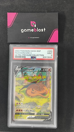 Pokemon TCG | Charizard V (SWSH 260) | SWSH Black Star Promos | PSA 9 - Image 1