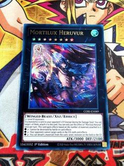 Mortilux Heruvur cori-en089 1st Edition (NEW) Ultra Rare Yu-Gi-Oh! - Image 1