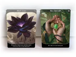Complete Power 9 Set for MTG Games [Magic Lotus brand cards] - Image 1