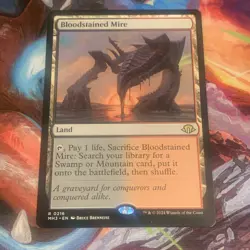 MTG Magic: The Gathering Modern Horizons 3 BLOODSTAINED MIRE Rare Land MTG Mint - Image 4