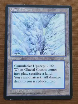 Glacial Chasm, Ice Age, Regular, Magic the Gathering, MTG - Image 2
