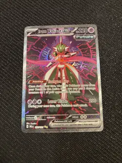 Pokemon Iron Valiant EX TCG Prismatic Evolutions Holo Card 157/131 SV - Image 1
