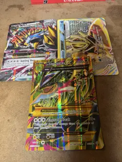 Pokemon Jumbo Card Lot Mega Rayquaza EX Metagross EX - Image 1