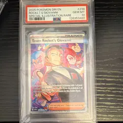 Pokemon 2025 Team Rocket's Giovanni 238/182 Sv10 Destined Rivals SIR Holo PSA 10 - Image 1
