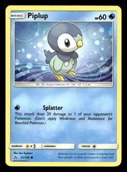 Piplup 31/156 Ultra Prism LP Pokemon - Image 1