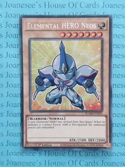 BLMM-EN003 Elemental HERO Neos Yu-Gi-Oh Card 1st Edition Chibi Artwork New - Image 1