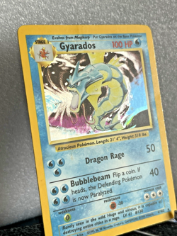 Gyarados Holo Rare Base Set 6/102 Unlimited WOTC 1999 Vintage Pokemon TCG MP - Image 2