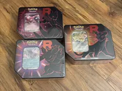 Pokemon TCG Destined Rivals Team Rocket Tin Set of 3 New/Sealed 🔥🔥Full Set! - Image 4