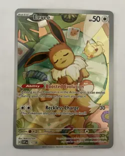 Pokemon TCG Eevee SVP 173 Prismatic Evolutions ETB Black Star Promo Card. - Image 1