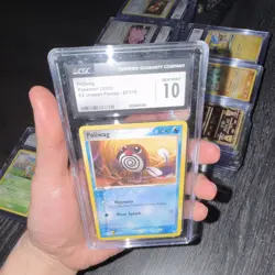 Pokemon TCG Poliwag EX Unseen Forces 67/115 Basic Amphibian 2005 Regular CGC 10 - Image 1
