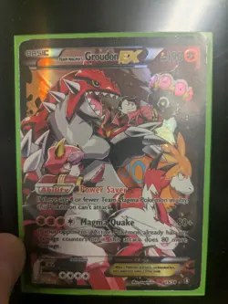Team Magma's Groudon EX - 15/34 Double Crisis Ultra Rare Pokemon - MP - Image 1