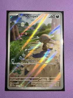 Pokemon TCG Paldean Wooper 102/094 Phantasmal Flames Illustration Rare | NM - Image 1