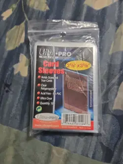 Ultra Pro Card Sleeves 2 5/8" x 3 5/8" (100 per pack) - Image 1