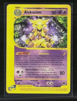 Pokemon 2002 Expedition Base Set Alakazam #33/165 - Image 1