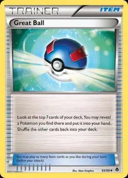 Great Ball 93/98 Uncommon | Emerging Powers | Pokemon Card - Image 1