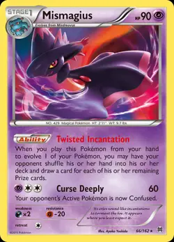 Mismagius 66/162 Rare Holo | BREAKthrough | Pokemon Card - Image 1