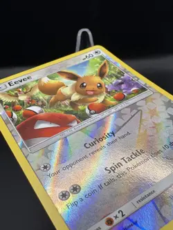 Eevee 48/68 Holo Rare Hidden Fates Pokemon Reverse Holo Near Mint - Image 3