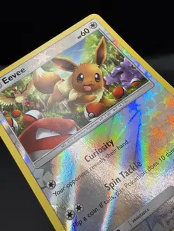 Eevee 48/68 Holo Rare Hidden Fates Pokemon Reverse Holo Near Mint - Image 4