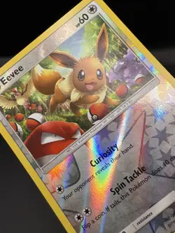 Eevee 48/68 Holo Rare Hidden Fates Pokemon Reverse Holo Near Mint - Image 5