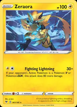Zeraora 61/185 Rare Holo | Vivid Voltage | Pokemon Card - Image 1