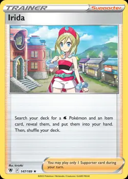 Irida 147/189 Rare Holo | Astral Radiance | Pokemon Card - Image 1