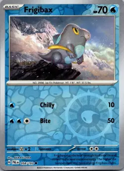 Frigibax 058/193 Common Paldea Evolved Pokemon Reverse Holo Near Mint - Image 1