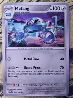 Metang 060/086 Common Chaos Rising Pokemon Near Mint - Image 1