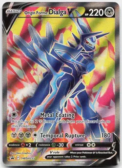 Origin Forme Dialga V SWSH255 Holo Promo Sword & Shield Promo Pokemon Holo NM - Image 1