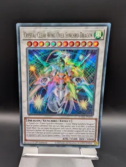 Crystal Clear Wing Over Synchro Dragon - SUDA-EN039 - Ultra Rare - 1st Ed Yugioh - Image 1