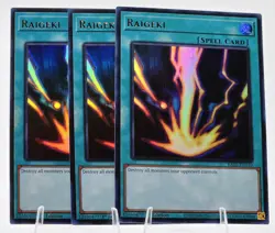 3x Raigeki RA05-EN110 (Ultra Rare) 1st Ed - NM - Yu-Gi-Oh - Image 1