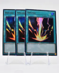 3x Raigeki RA05-EN110 (Ultra Rare) 1st Ed - NM - Yu-Gi-Oh - Image 2