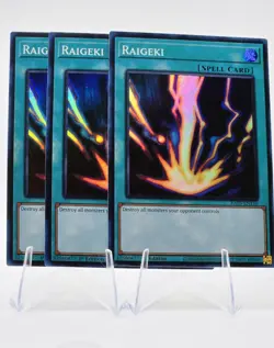 3x Raigeki RA05-EN110 (Super Rare) 1st Ed - NM - Yu-Gi-Oh - Image 1