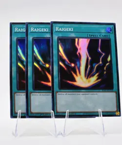 3x Raigeki RA05-EN110 (Super Rare) 1st Ed - NM - Yu-Gi-Oh - Image 2