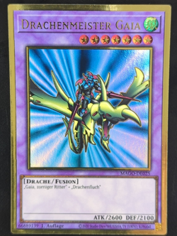 Drachenmeister Gaia Gold Rare MAGO-DE025 DE NM YUGIOH - Image 1