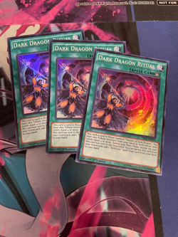 YUGIOH - DARK DRAGON RITUAL X3 - SUPER RARE - DRL2 - NM - 1ST ED - Image 1