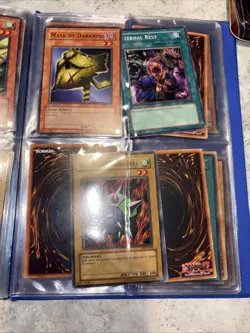 Large Yu-Gi-Oh Card Collection Lot Played Cards Binder 2 Tins Hundreds Mixed - Image 4