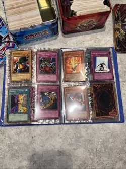 Large Yu-Gi-Oh Card Collection Lot Played Cards Binder 2 Tins Hundreds Mixed - Image 5