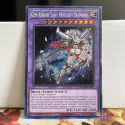 1ST EDITION GEM-KNIGHT LADY BRILLIANT DIAMOND 2025 BLMM-EN145 YUGIOH CARD (NM) - Image 1