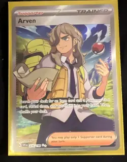 Arven 235/198 Scarlet & Violet Base Full Art Ultra Rare Pokemon Card - Image 1