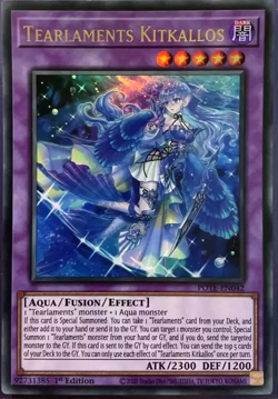 Tearlaments Kitkallos POTE-EN042 Ultra Rare 1st Edition Yugioh TCG Card - Image 1