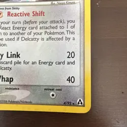 Delcatty 4/92 Legend Maker Holo pokemon card - Image 2