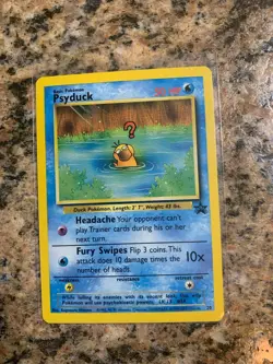 Pokemon TCG Psyduck Black Star Promo Card 20 WOTC - Image 1