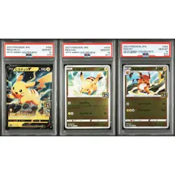 PSA 10 Pikachu Raichu 003 004 005 V 25th Golden Box Seq Pokemon Card Japanese - Image 1